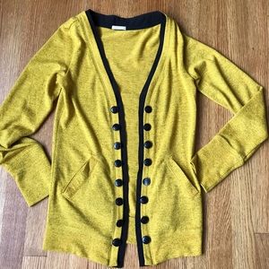 Urban Outfitters mustard yellow cardigan